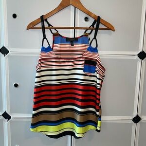 Jessica Simpson stripped silky tank top